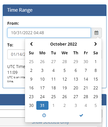 User Guide Export Time Range Calendar